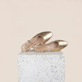 Load image into Gallery viewer, Slingback Gold Leather flats
