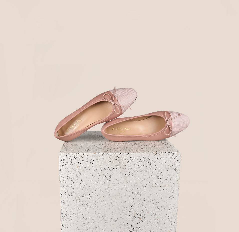 Blush fashion colored flats