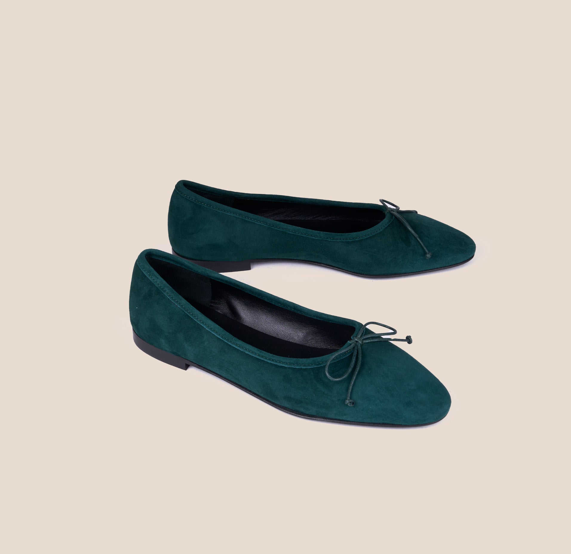 Como Ballet Flats in Forest Suede | A.soliani 38.5 / Forest