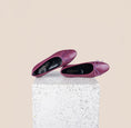 Load image into Gallery viewer, Como Plum Purple Ballet Flats
