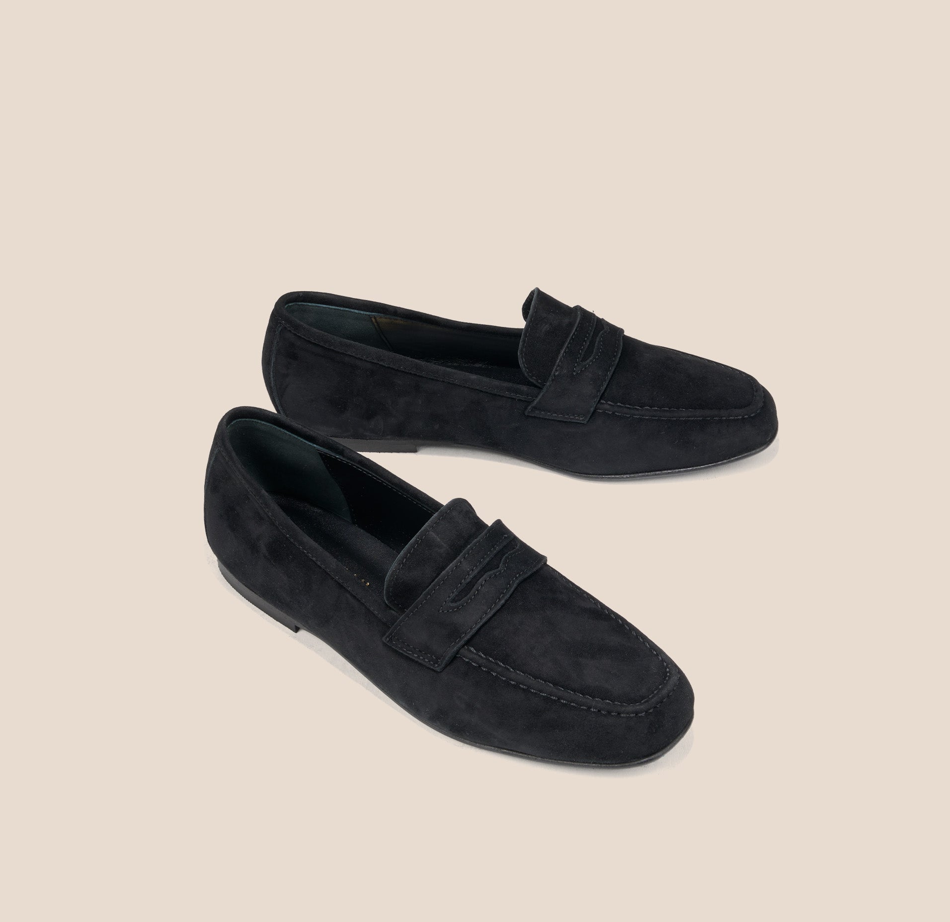 Dubhill london Men\'s Black Suede loafers hand made in Italy size 10 1/2 Adelaide Black Suede Driving Shoe main image 3