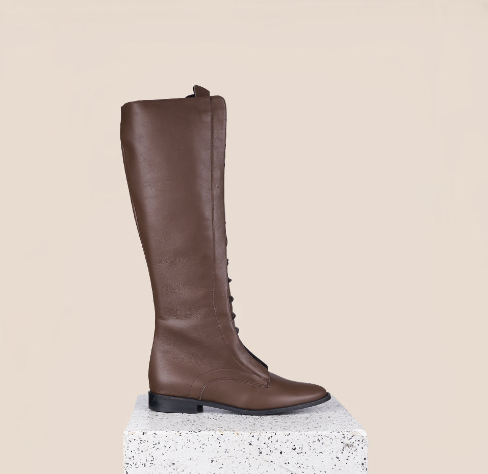 Milano Tall - Chocolate Leather A. Soliani 39.5 / Chocolate Milano Tall - Chocolate Leather A. Soliani 39.5 / Chocolate