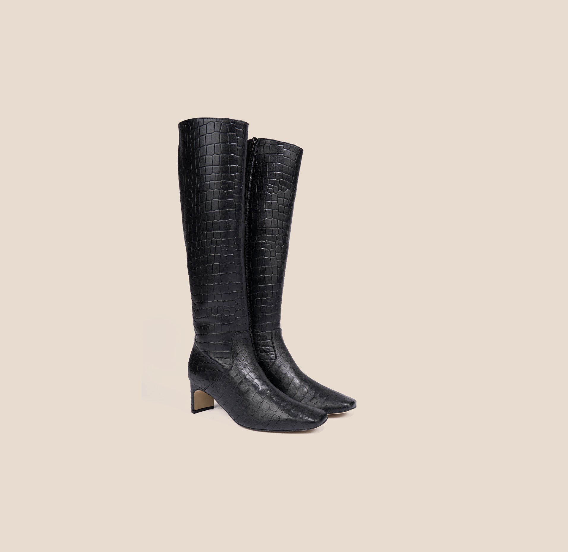 Maison Forte Stella Black leather Boots sz 11 US Men Ginza Stella- Denim Suede - A.soliani – A. Soliani main image 2
