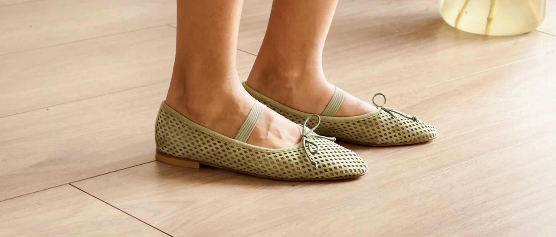 A. Soliani Perforated Leather Flats