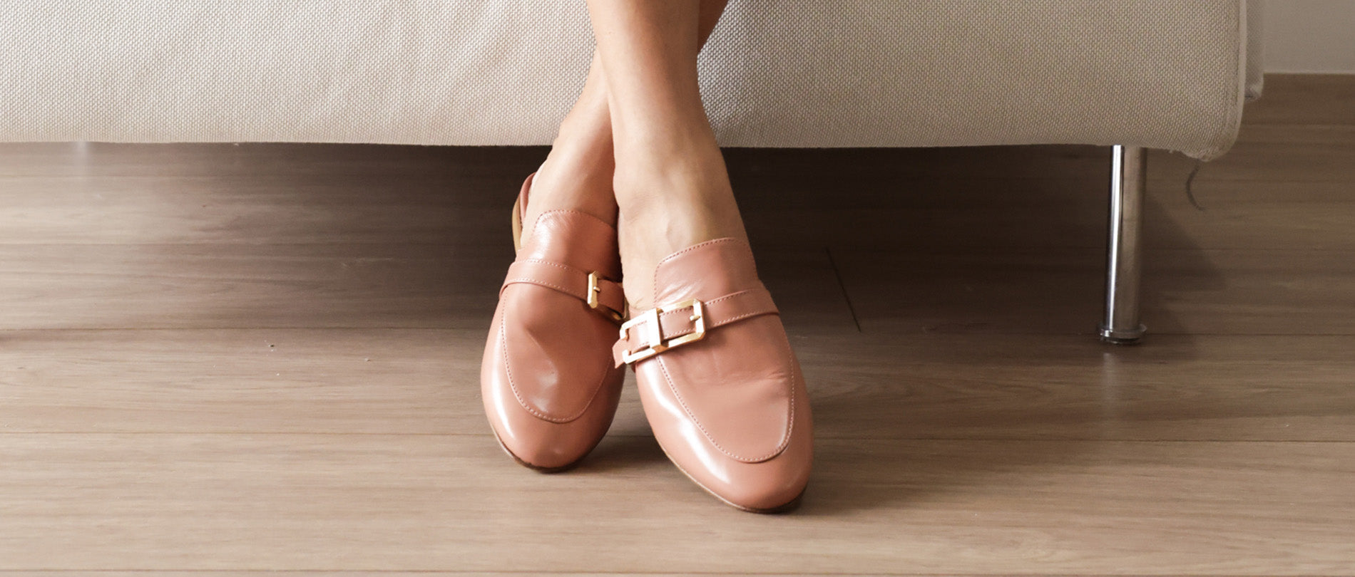 A. Soliani Italian Leather Slides