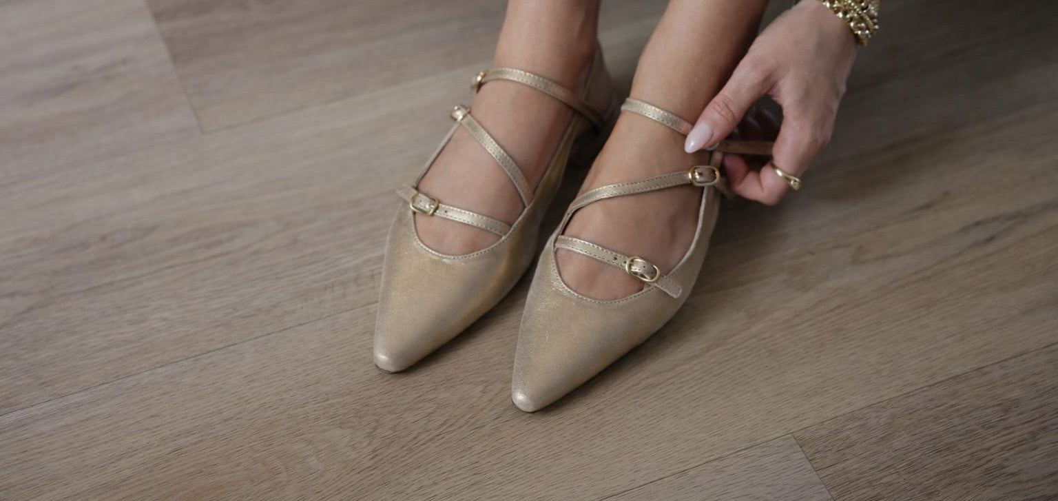 A. Soliani Italian Leather Slingbacks