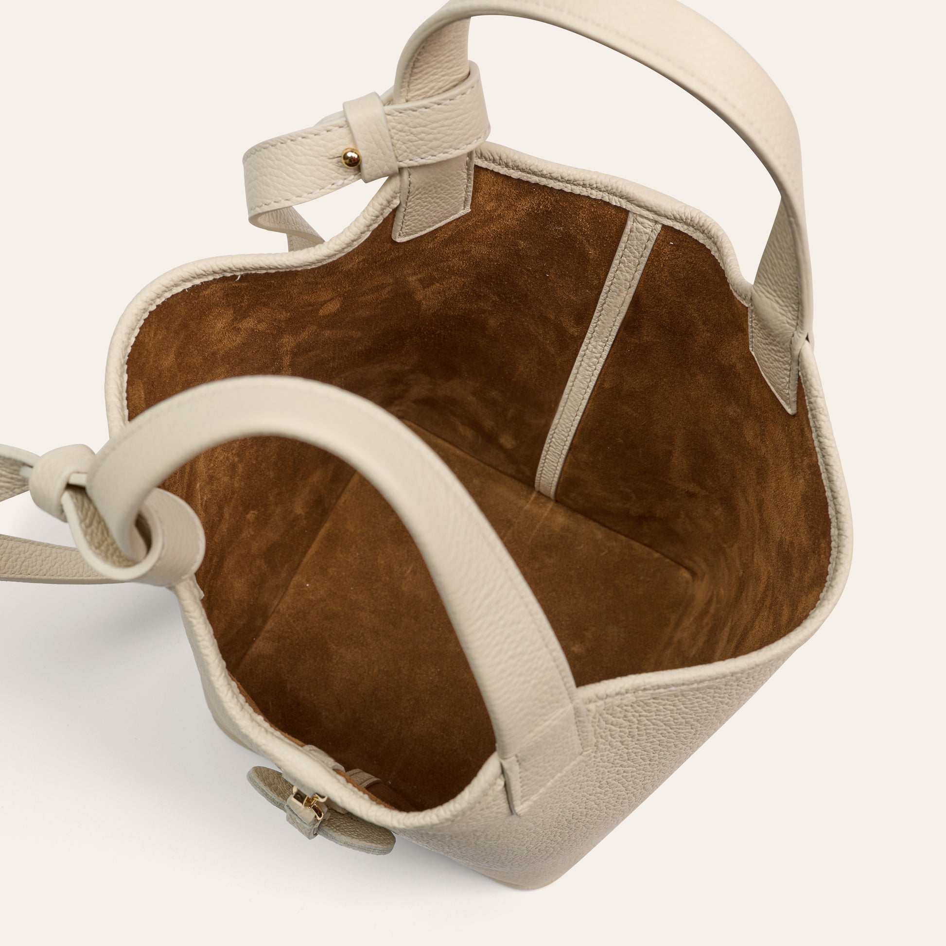 Portofino-Ivory/Amaretto Suede