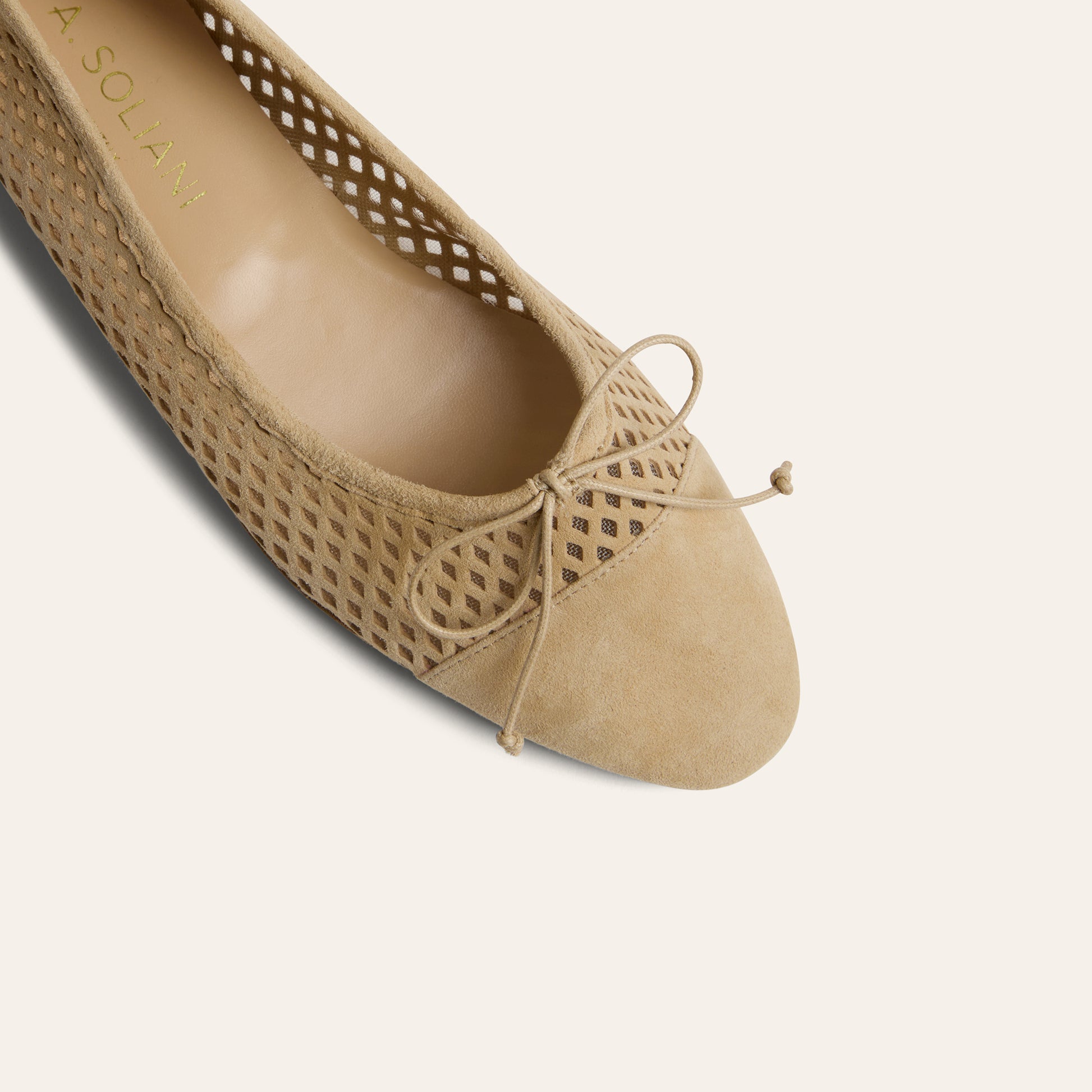 Como - Perforated Sand Suede