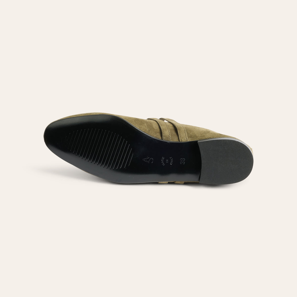 Cori 2 Buckle - Army Green Suede