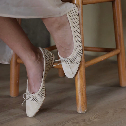 Como - Perforated Sand Suede