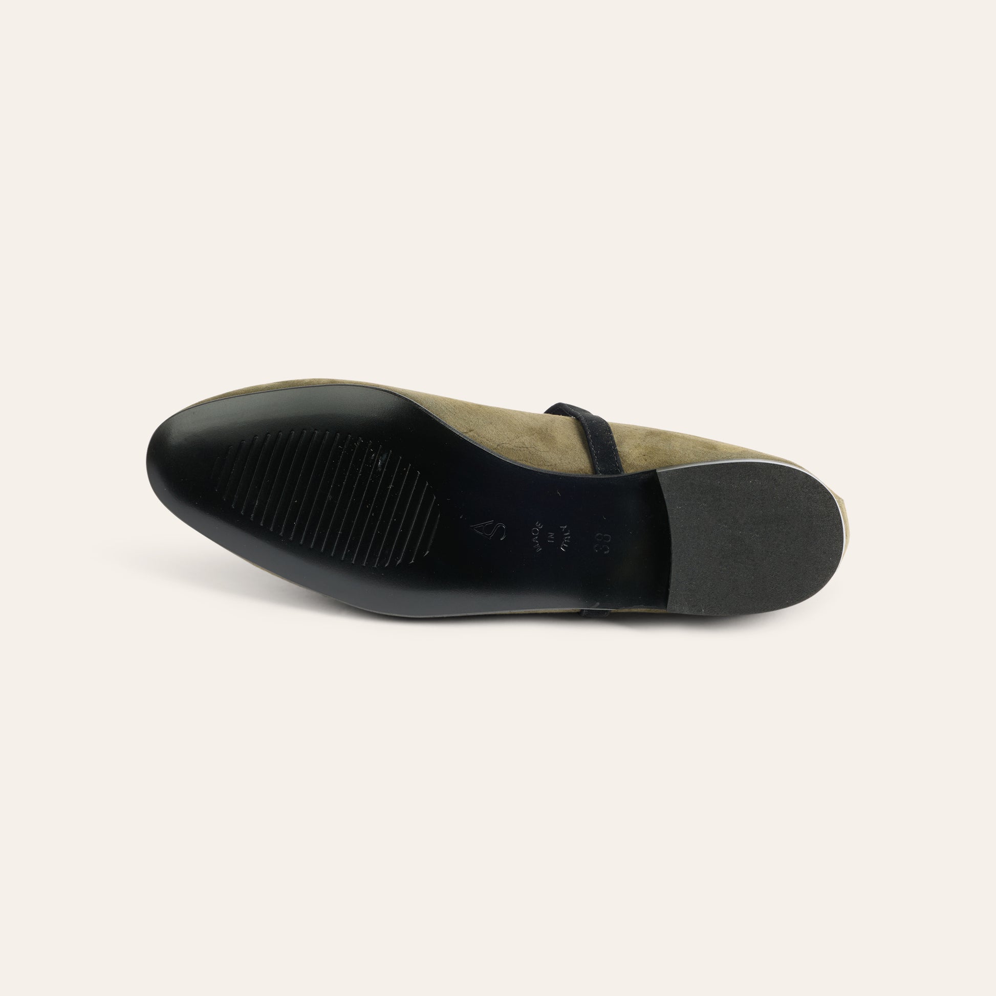 Cori - Army Green Suede