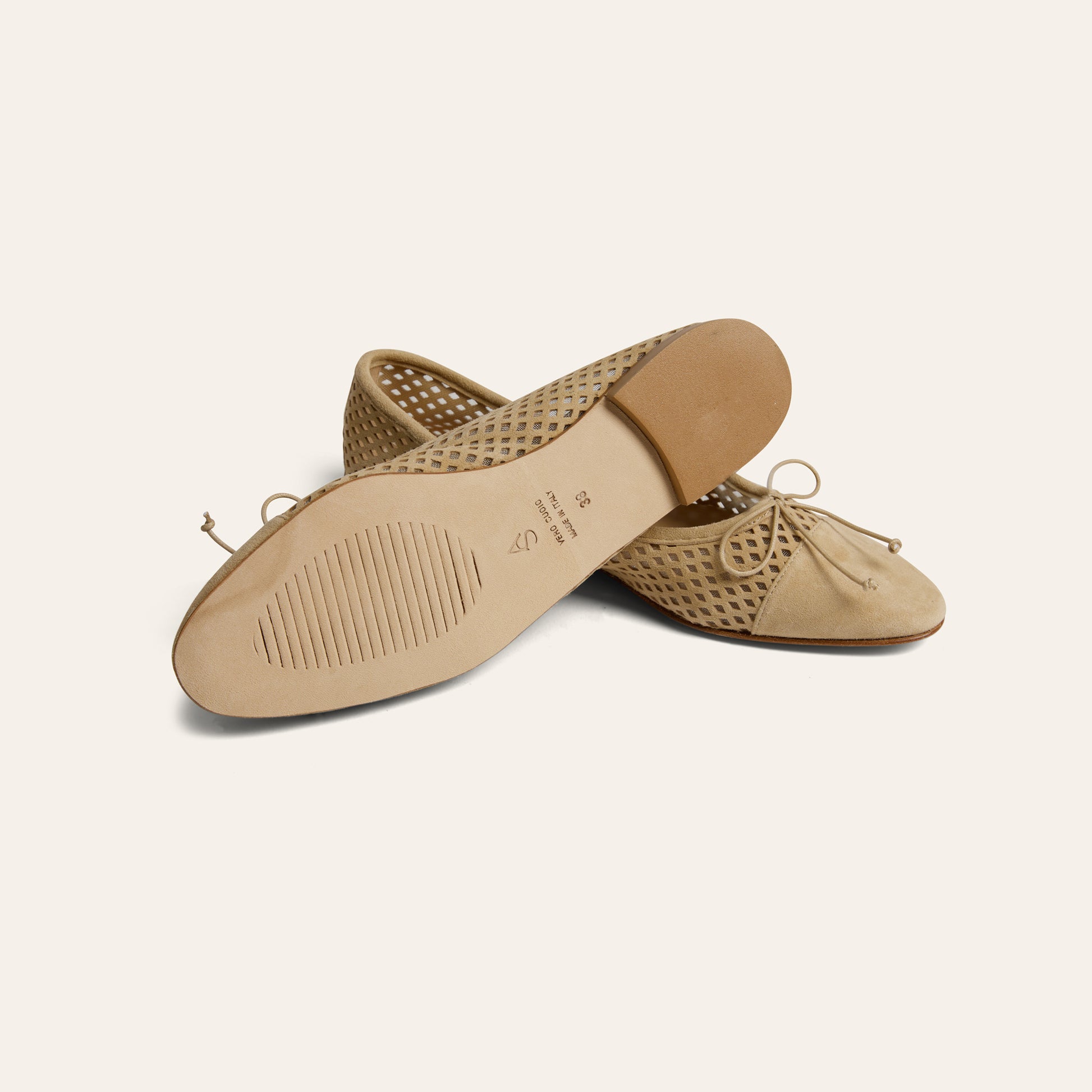 Como - Perforated Sand Suede