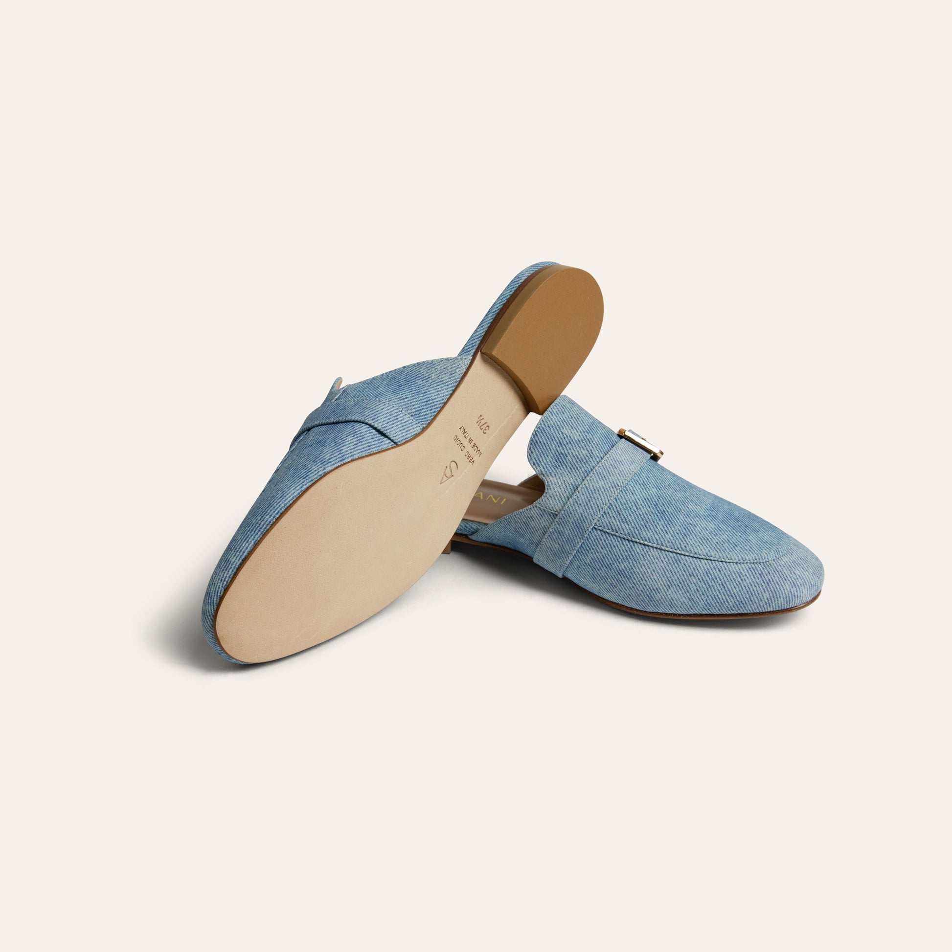 Alba Buckle - Denim Print