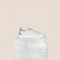 Load image into Gallery viewer, Amalfi Leather Sneaker in Great White/Denim
