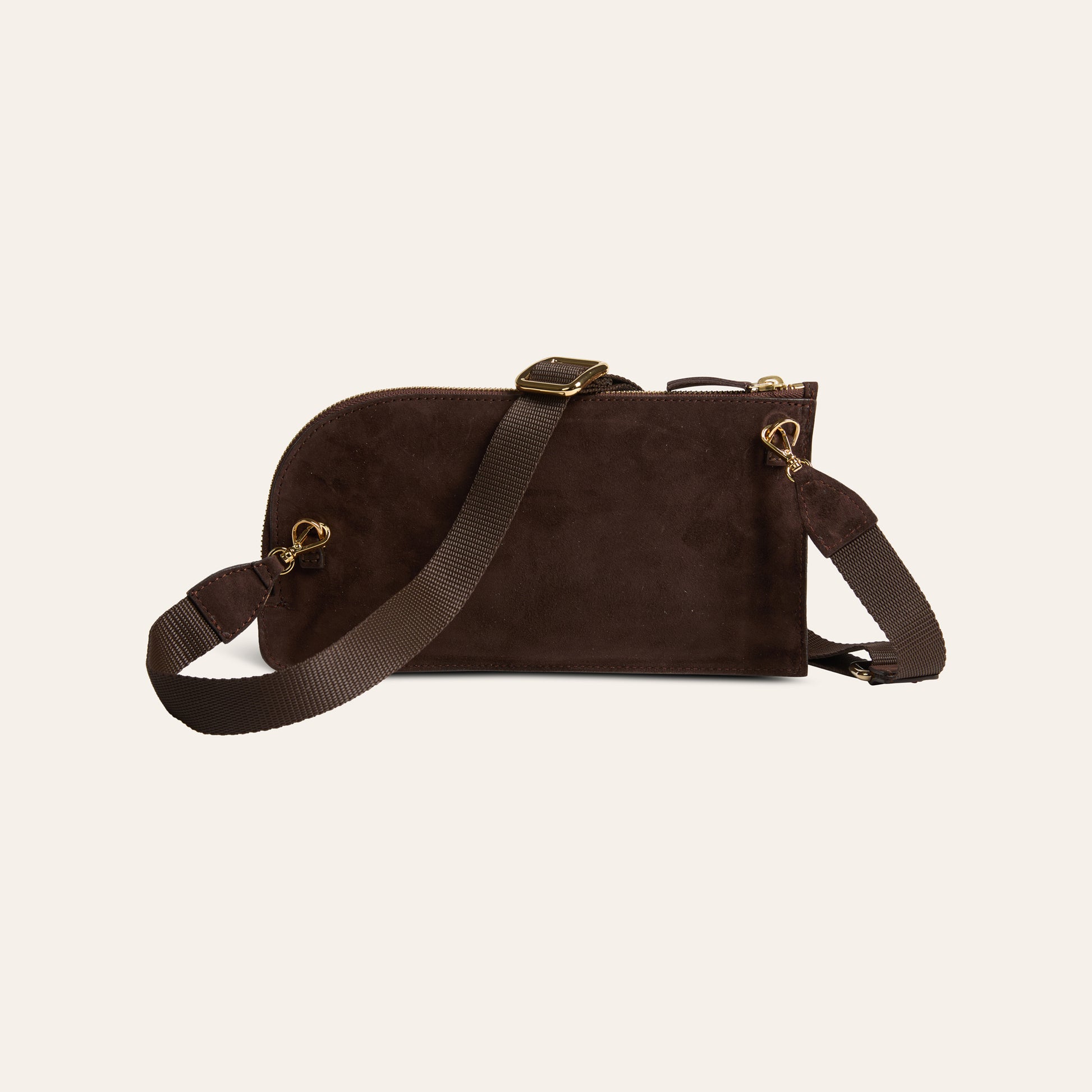 Crossover Bag - Chocolate Suede