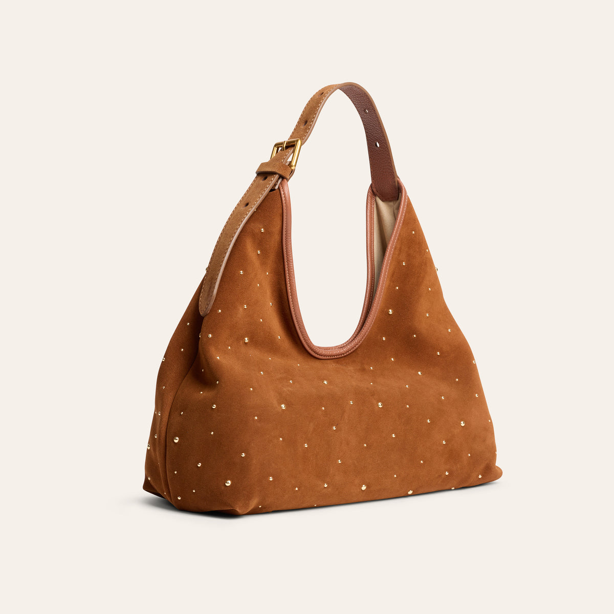 Liguria-Amaretto Suede Studs