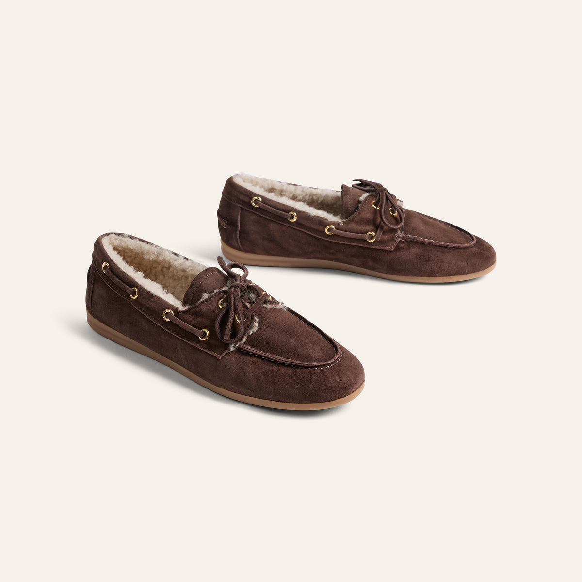 Barca Shearling - Chocolate suede