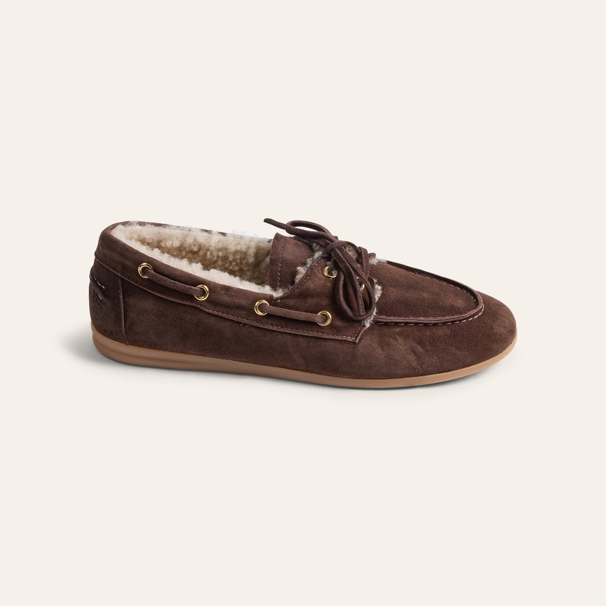 Barca Shearling - Chocolate suede