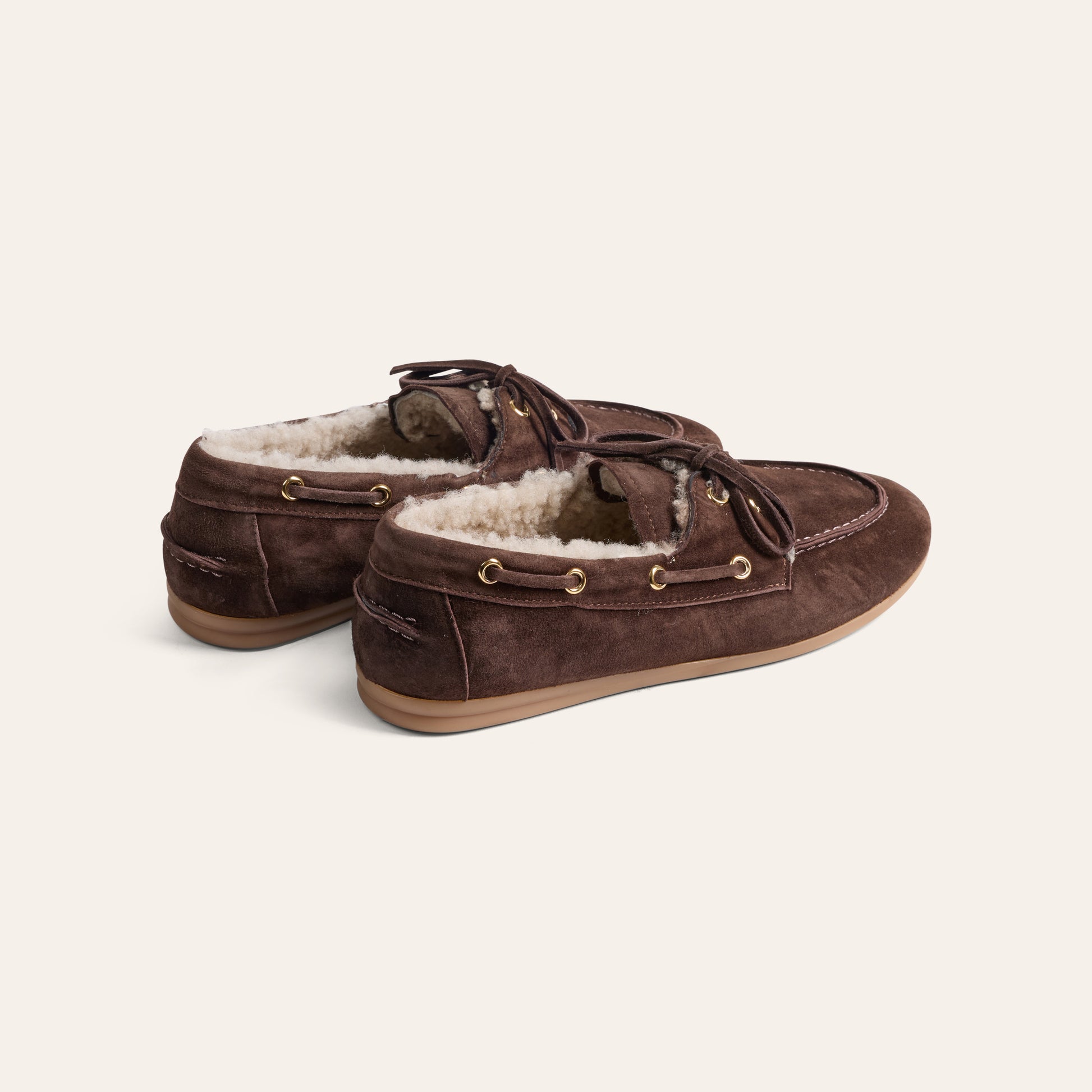 Barca Shearling - Chocolate suede