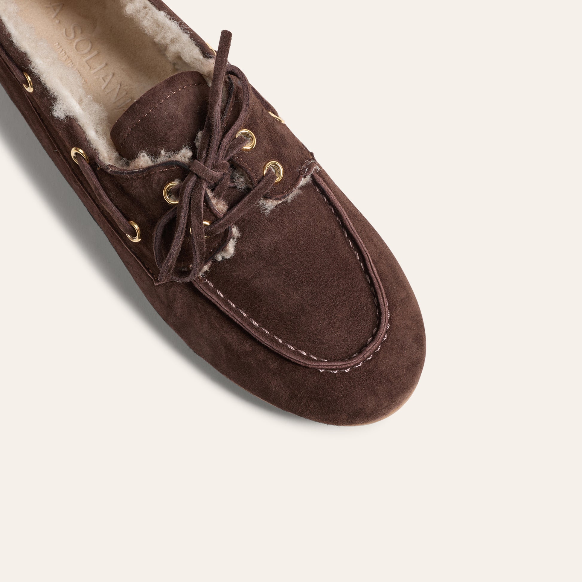 Barca Shearling - Chocolate suede