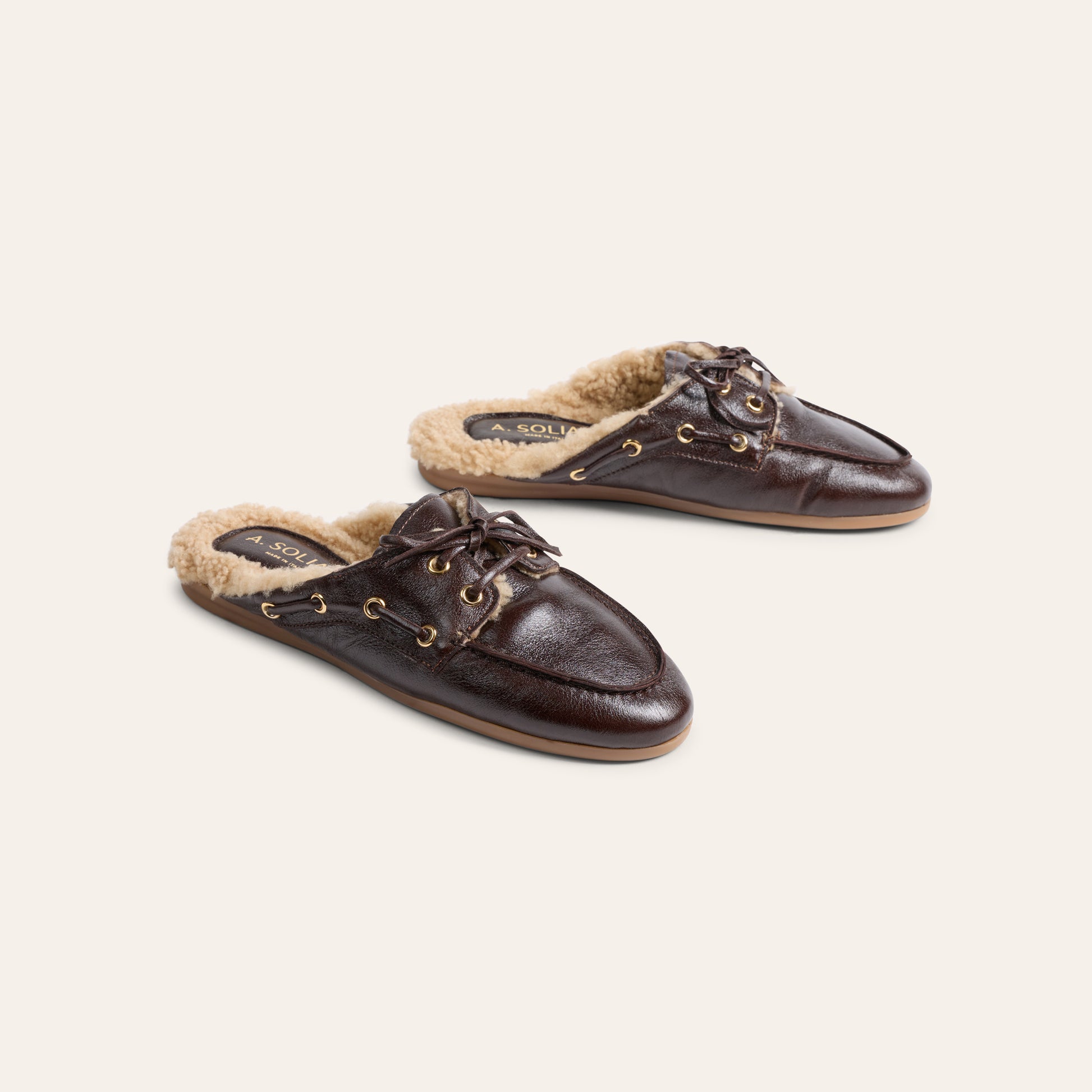 Barca Slide Shearling  - Chocolate Mist