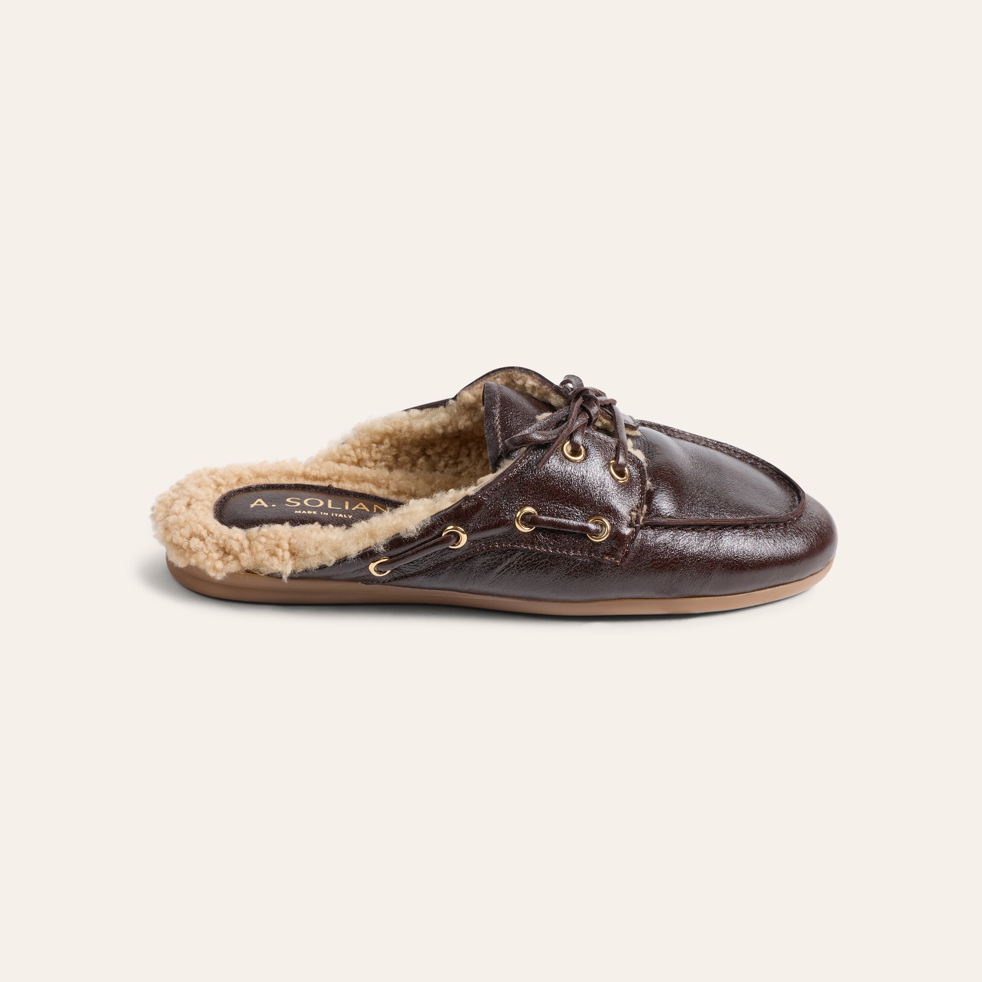 Barca Slide Shearling  - Chocolate Mist
