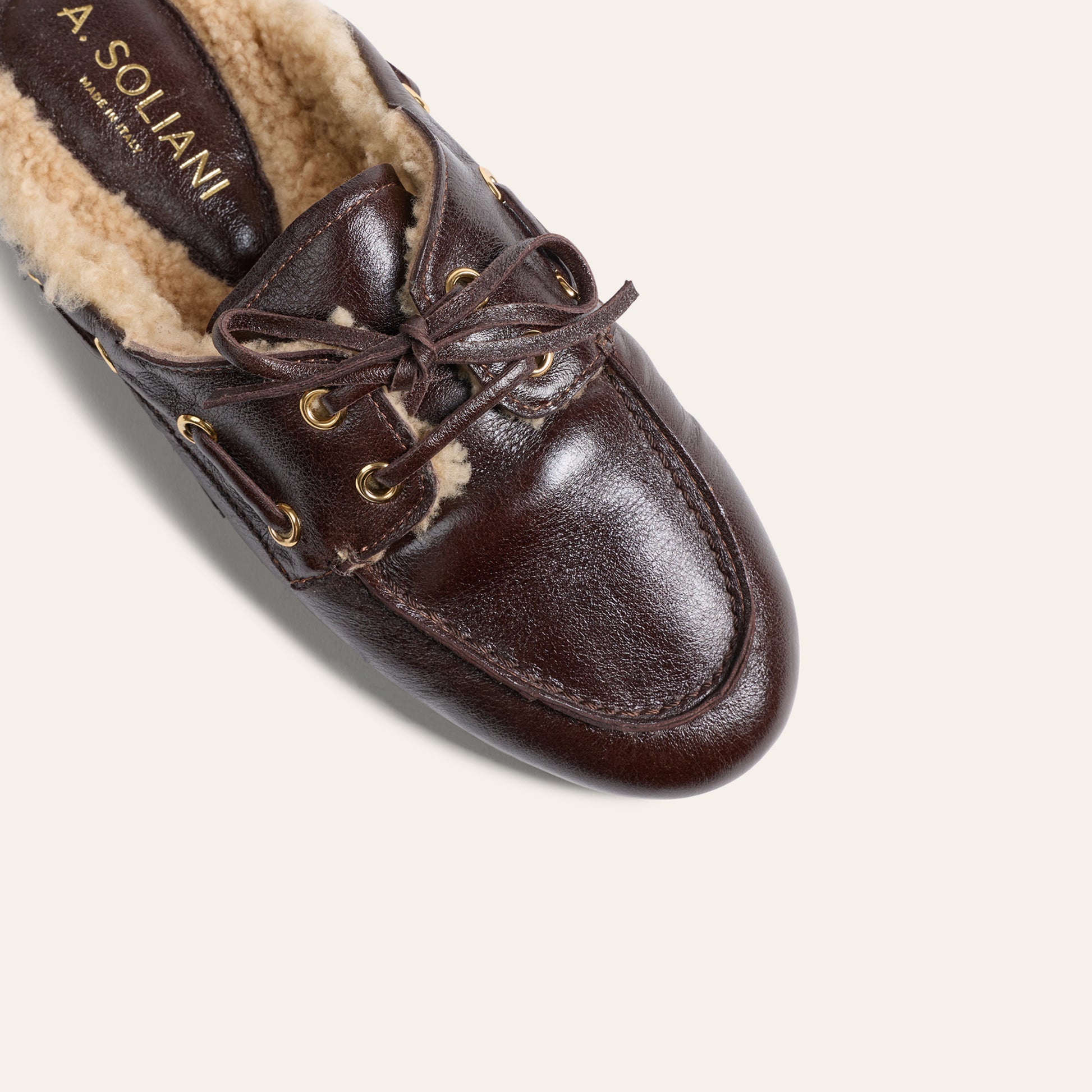 Barca Slide Shearling  - Chocolate Mist