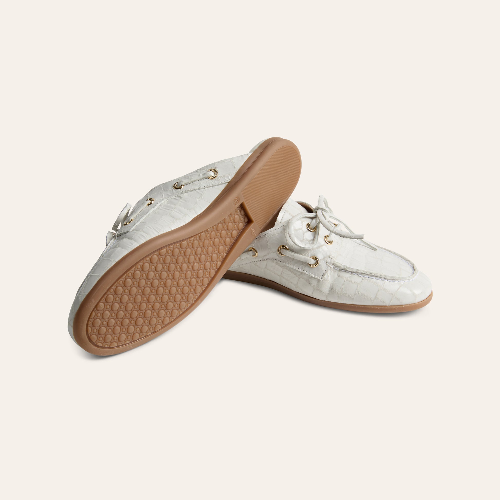 Barca Slide - Croc Ivory