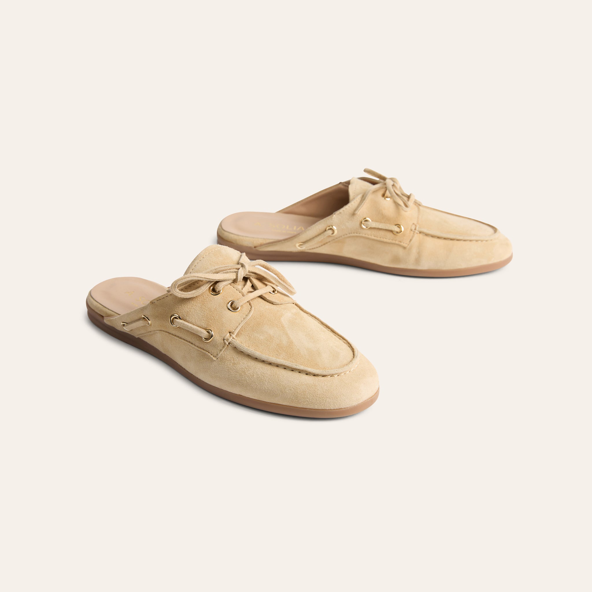 Barca Slide - Sand Suede