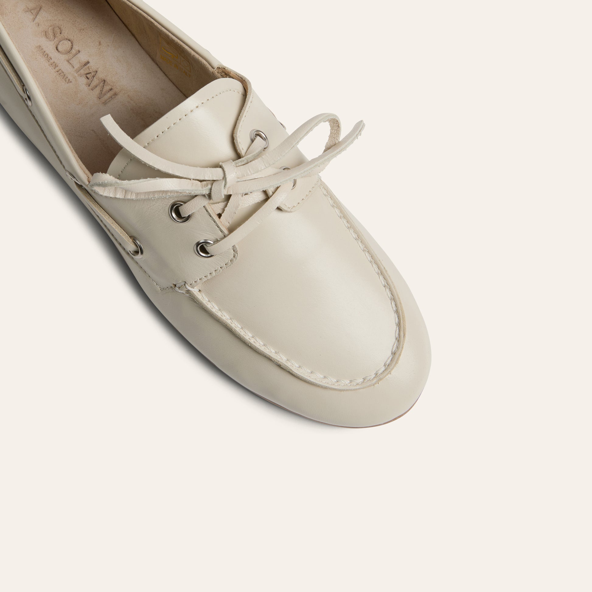 Barca-Ivory Loafers Made in Italy 35.5 / Ivory Barca-Ivory Loafers Made in Italy 35.5 / Ivory