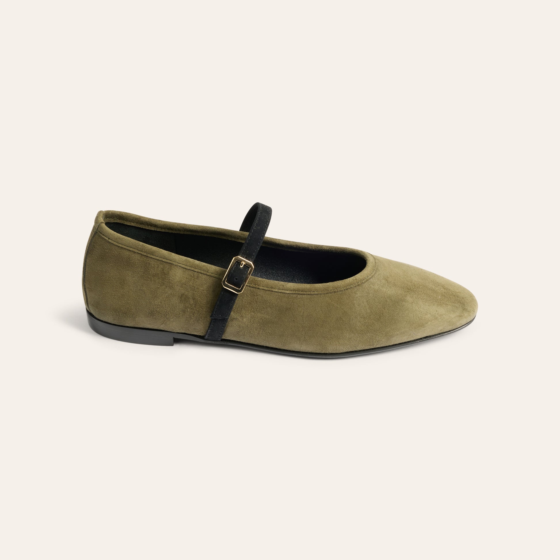 Cori - Army Green Suede