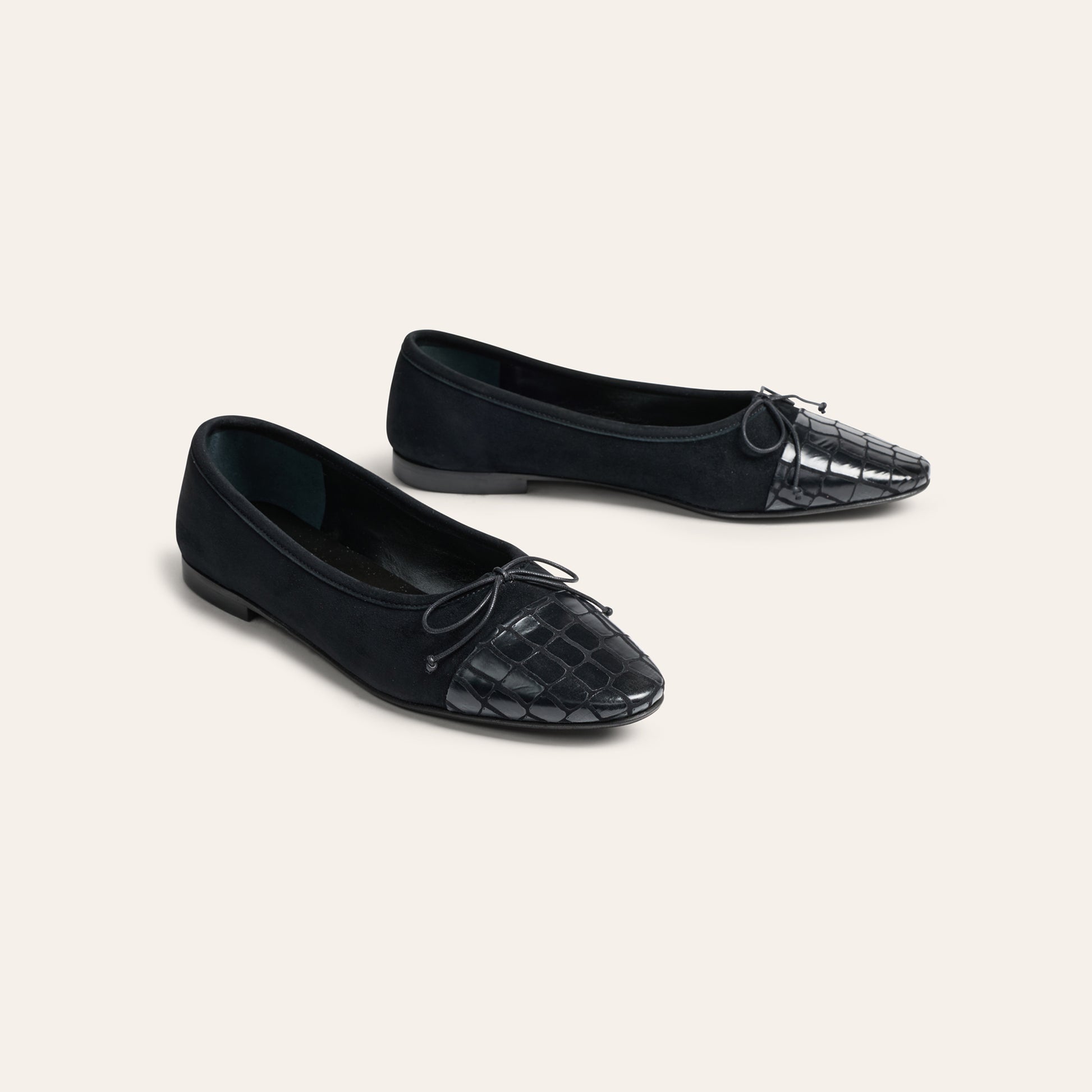 Como - Black Suede / Black Croc