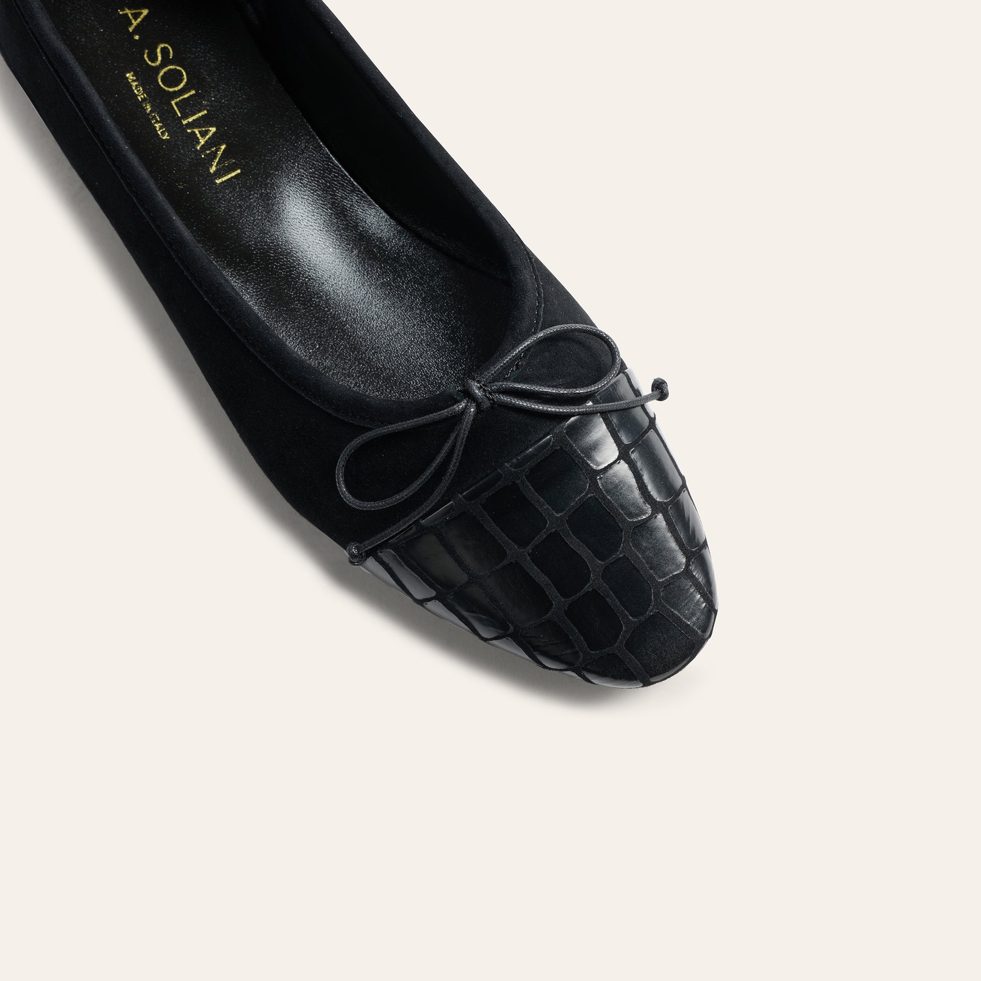 Como - Black Suede / Black Croc