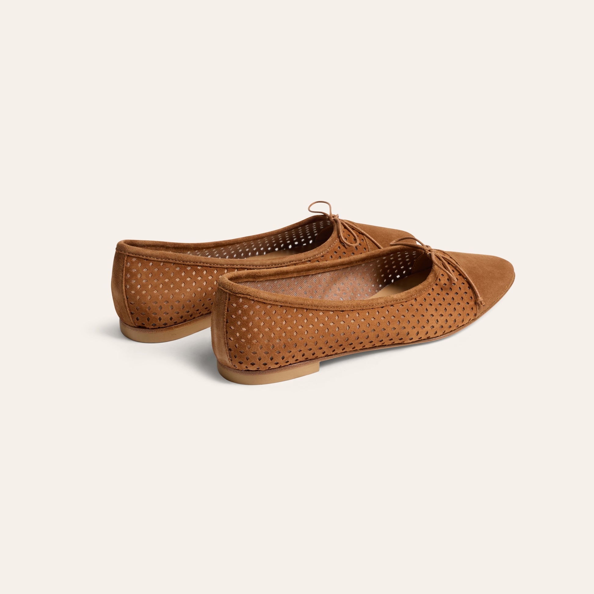 Como - Perforated Amaretto Suede