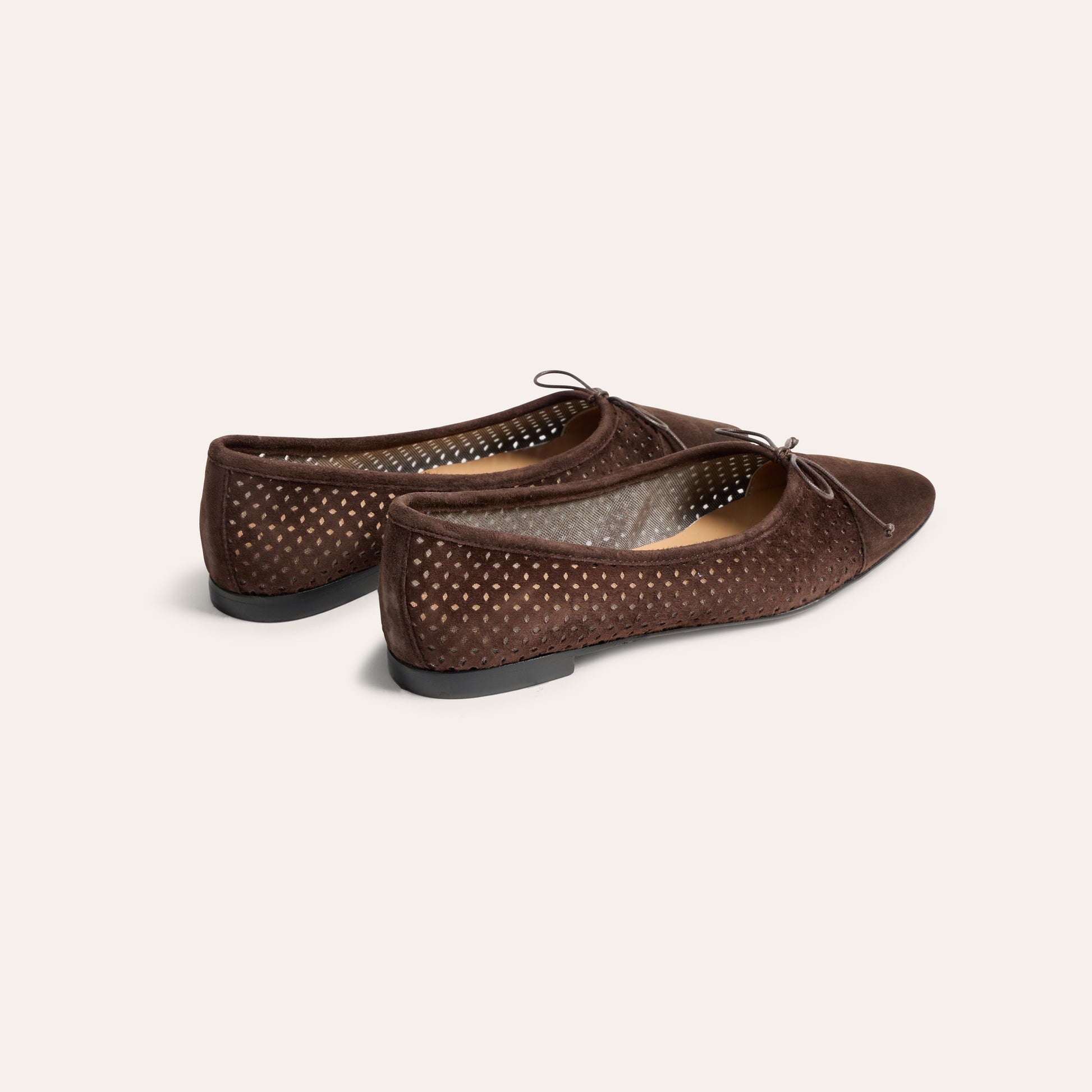Como - Perforated Chocolate Suede