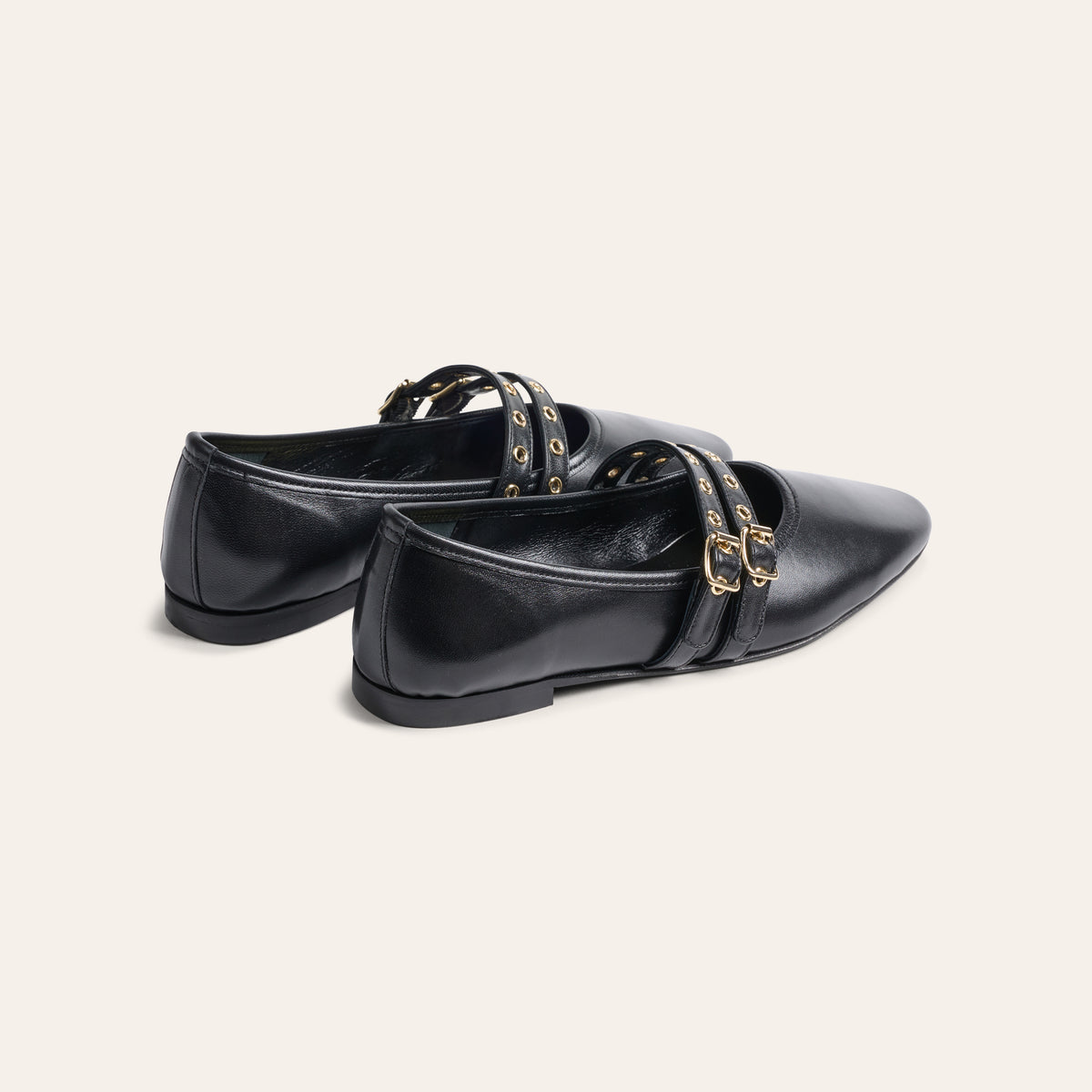 Como 2 Buckle - Black Leather