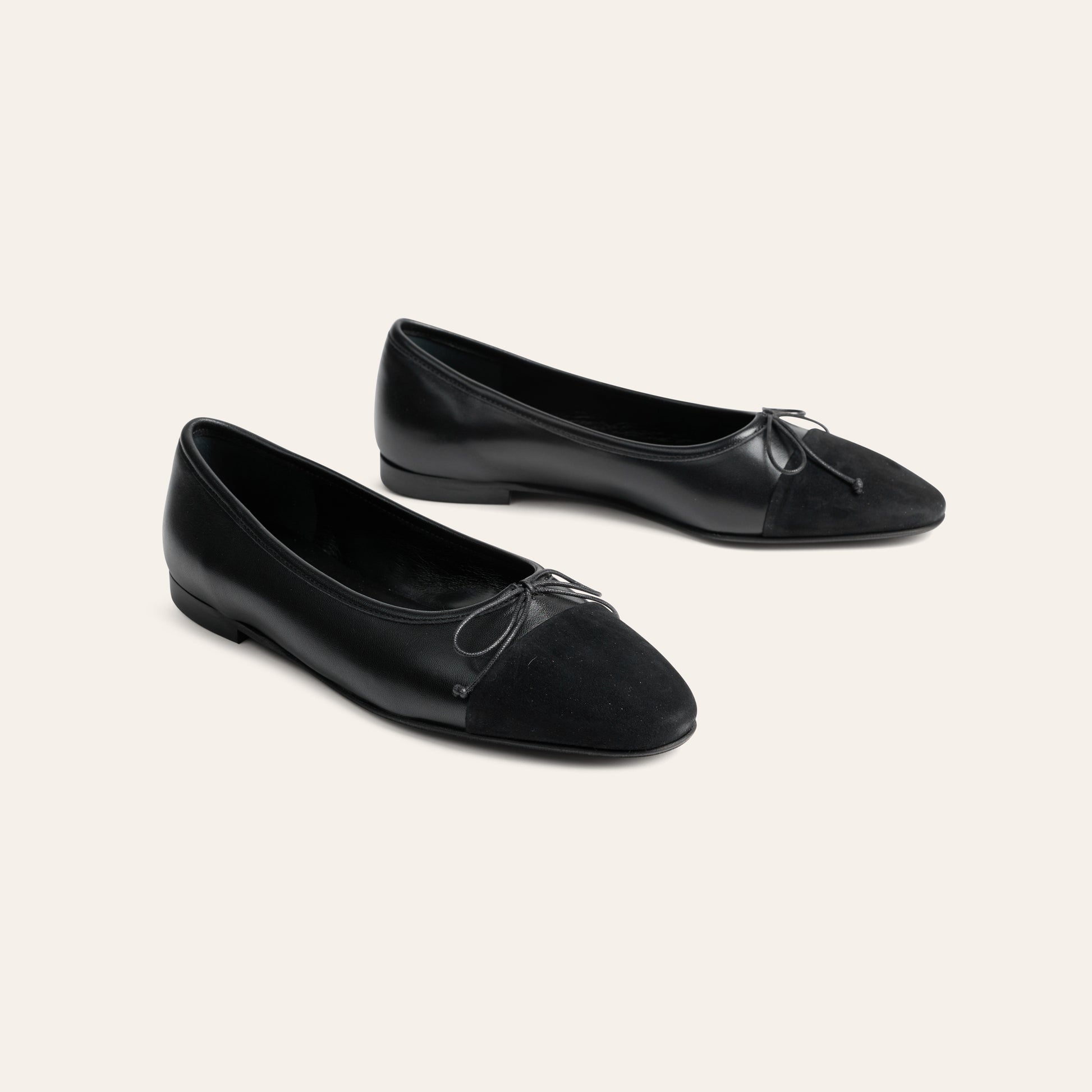 Como Italian Leather Flats in Black Leather/Suede | A. Soliani 36 / Black - Italian Leather Flats Como Italian Leather Flats in Black Leather/Suede | A. Soliani 36 / Black - Italian Leather Flats