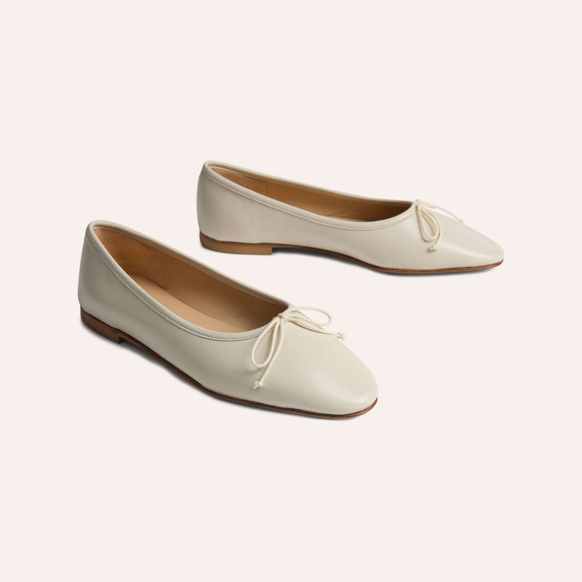 Como Italian Leather Ballet Flats in Ivory | A. Soliani 38.5 / Ivory - Italian Leather Flats Como Italian Leather Ballet Flats in Ivory | A. Soliani 38.5 / Ivory - Italian Leather Flats
