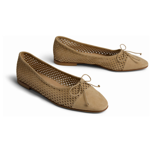 Como - Perforated Sand Suede