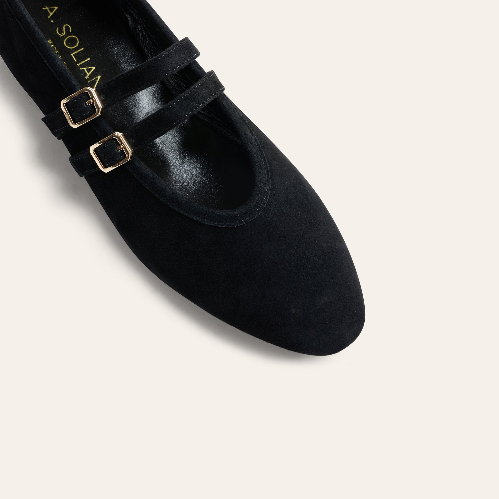 Cori 2 Buckle - Black Suede