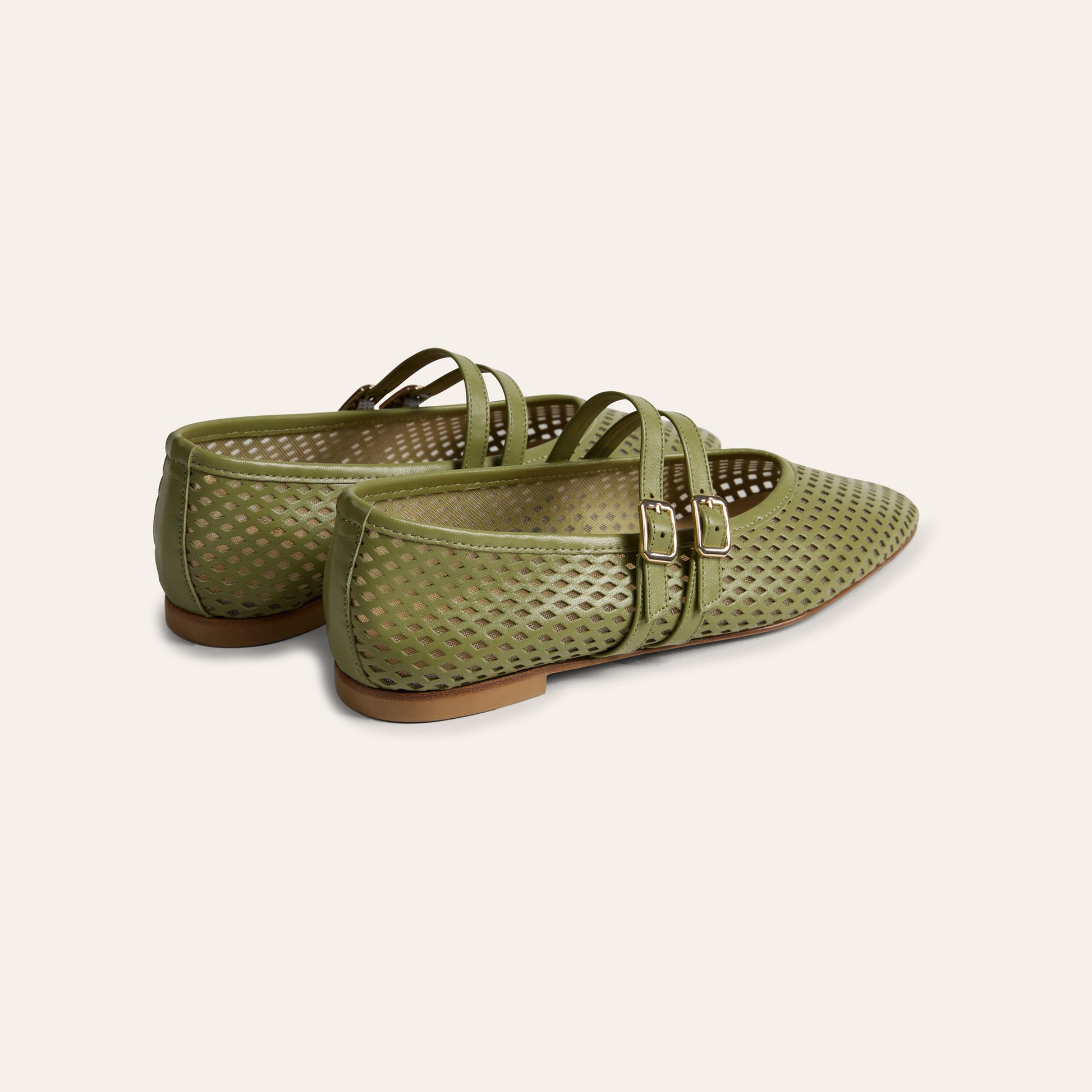 Cori 2 Buckle - Perforated Seafoam