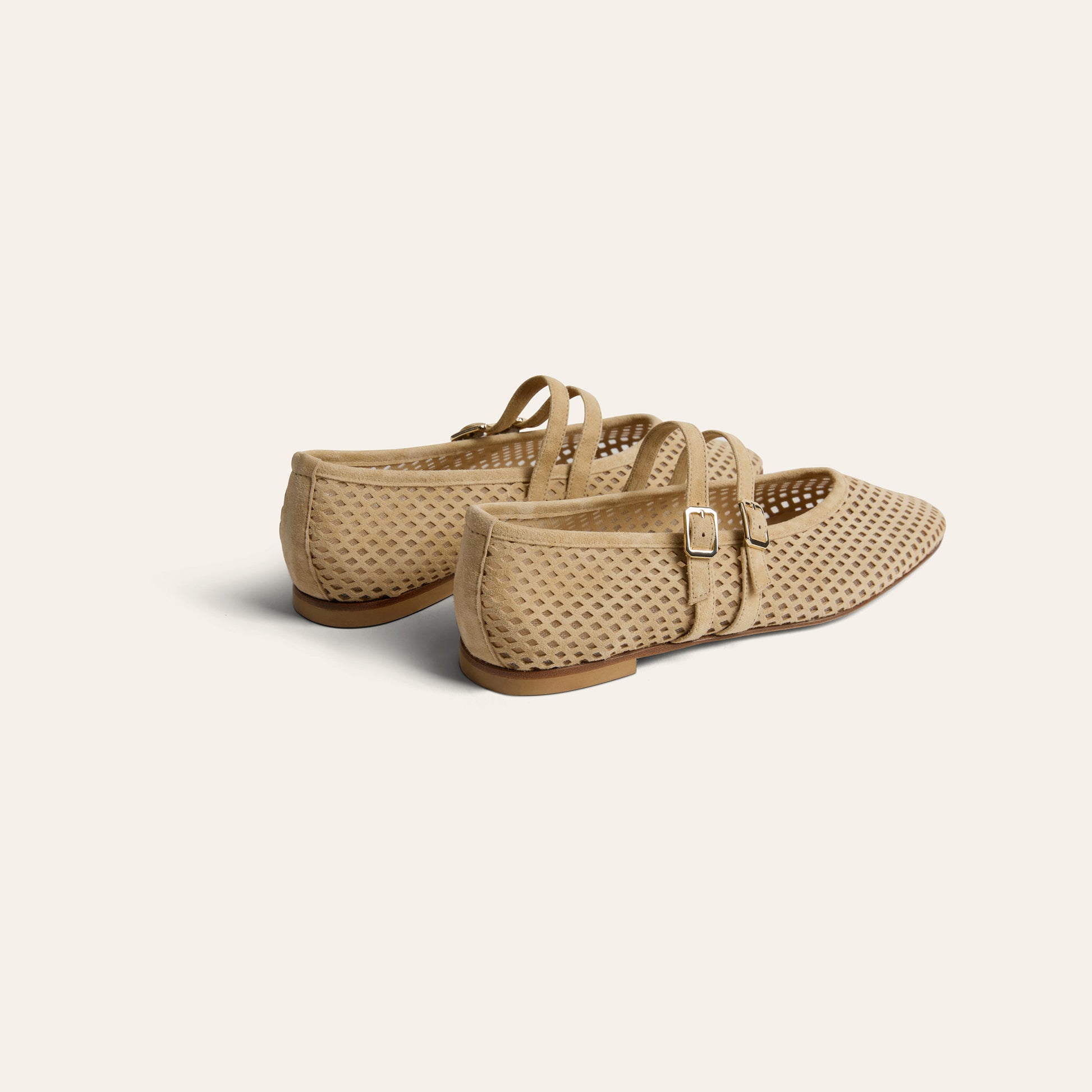 Cori 2 Buckle - Perforated Sand Suede