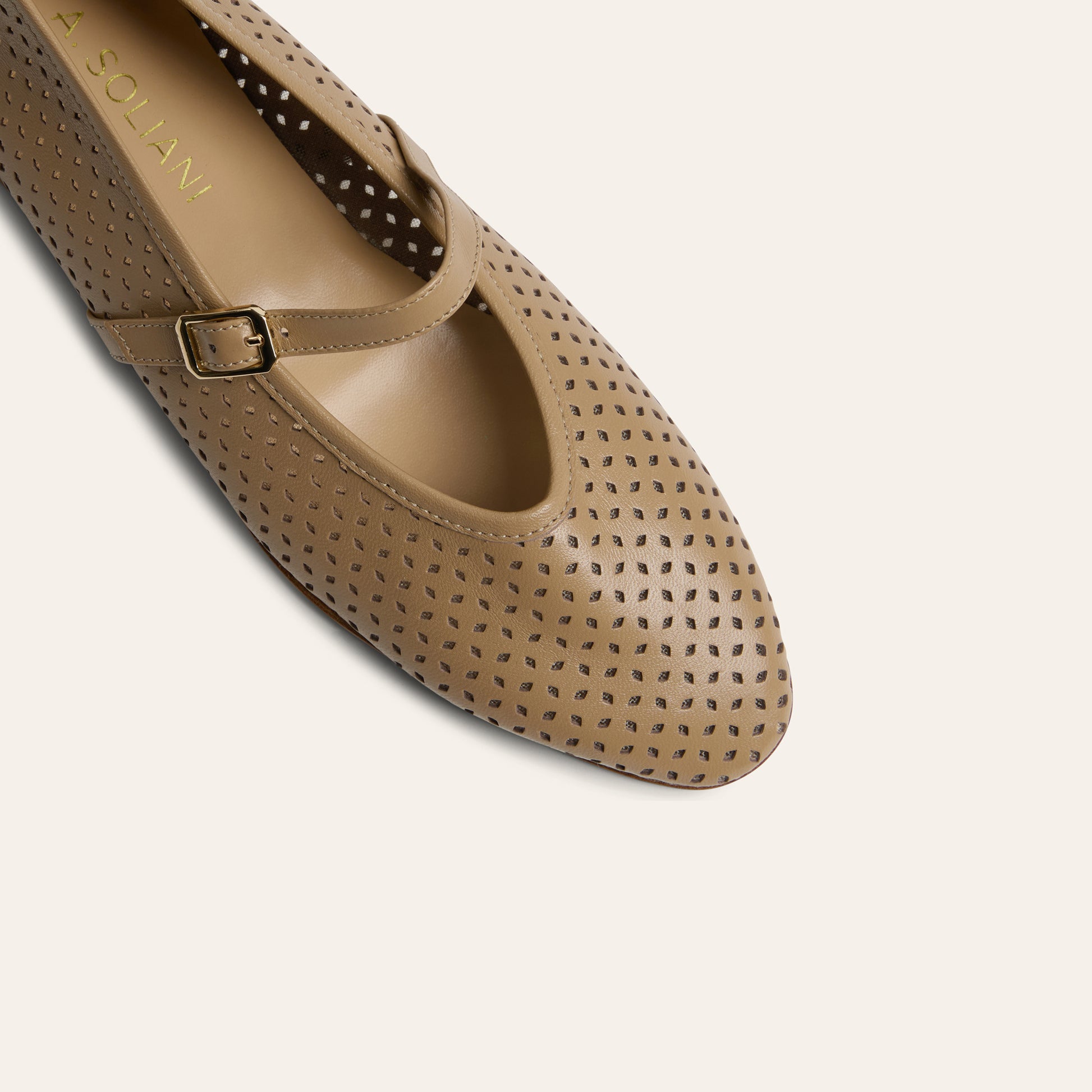Cori - Perforated Light Taupe