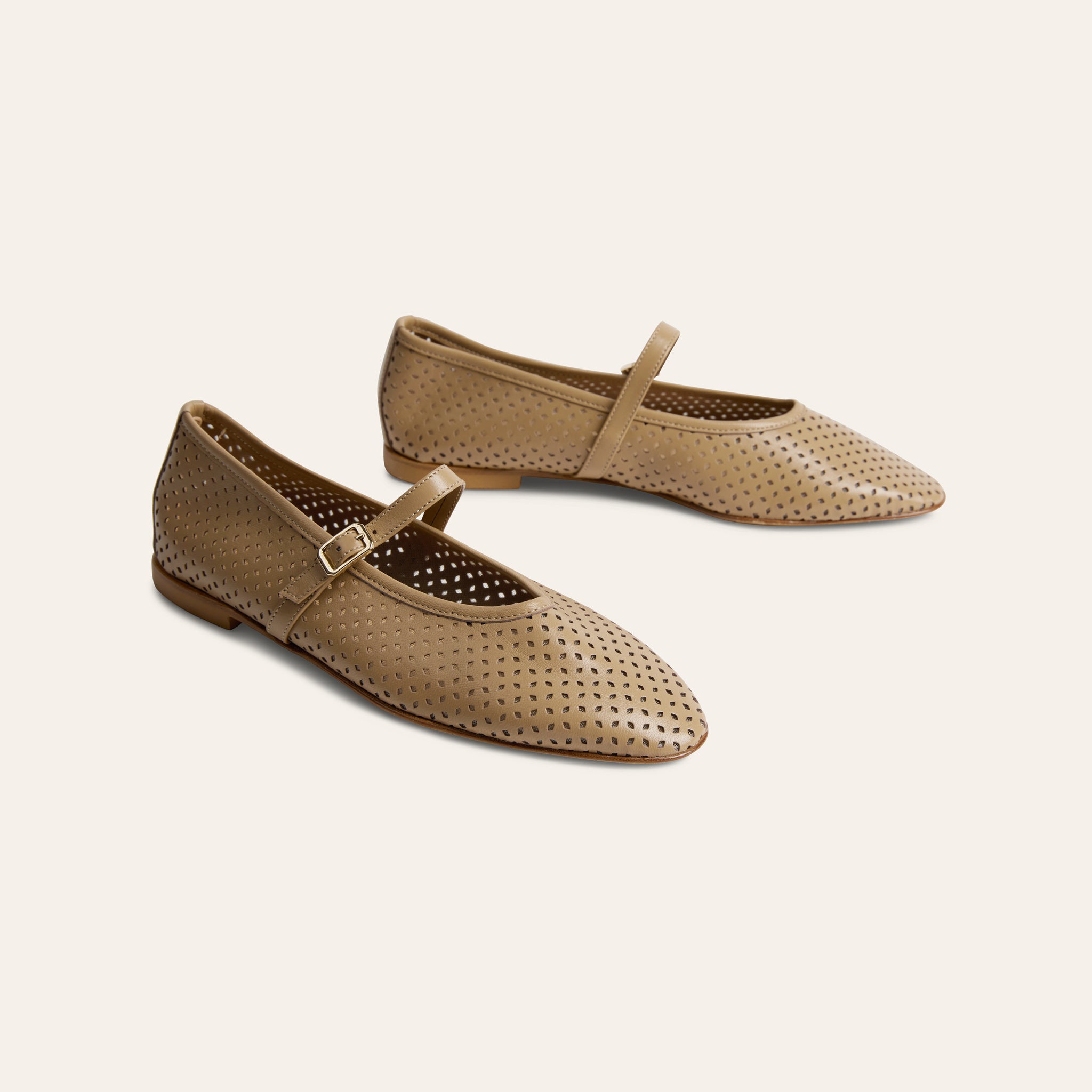 Cori - Perforated Light Taupe