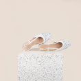 Load image into Gallery viewer, Capri Leather Slingback In Ivory/ Forest Flowers 
