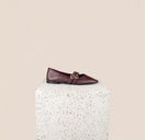Kolas - Wine Open Flats with Changeable Straps