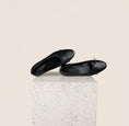 Load image into Gallery viewer, Como Black Leather Ballet Flats
