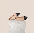 Load image into Gallery viewer, Como Blush/Black Ballet Flats
