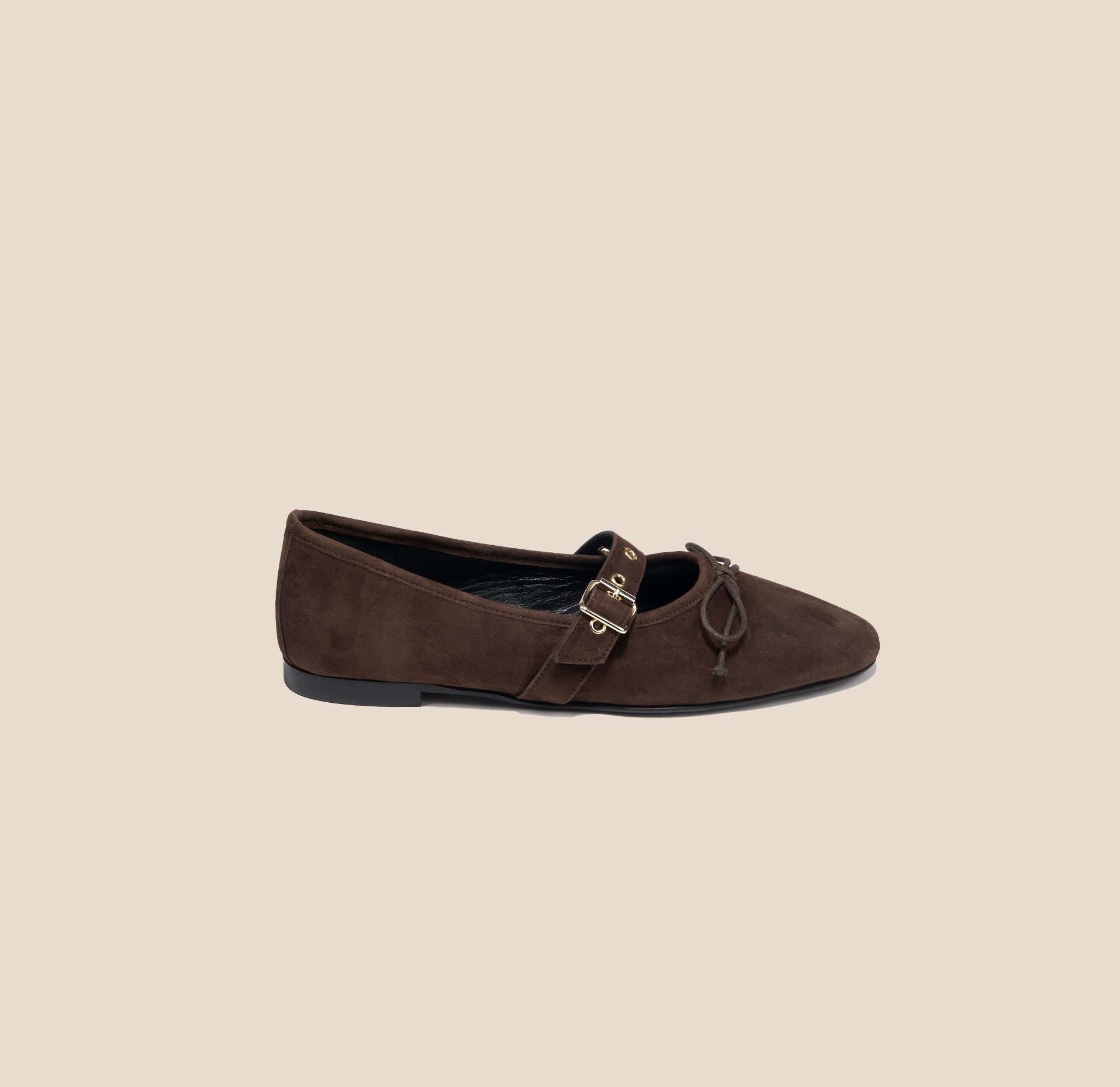 Como Buckle - Chocolate Suede