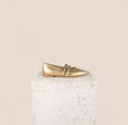 Load image into Gallery viewer, Como Double Strap Gold Ballet Flats
